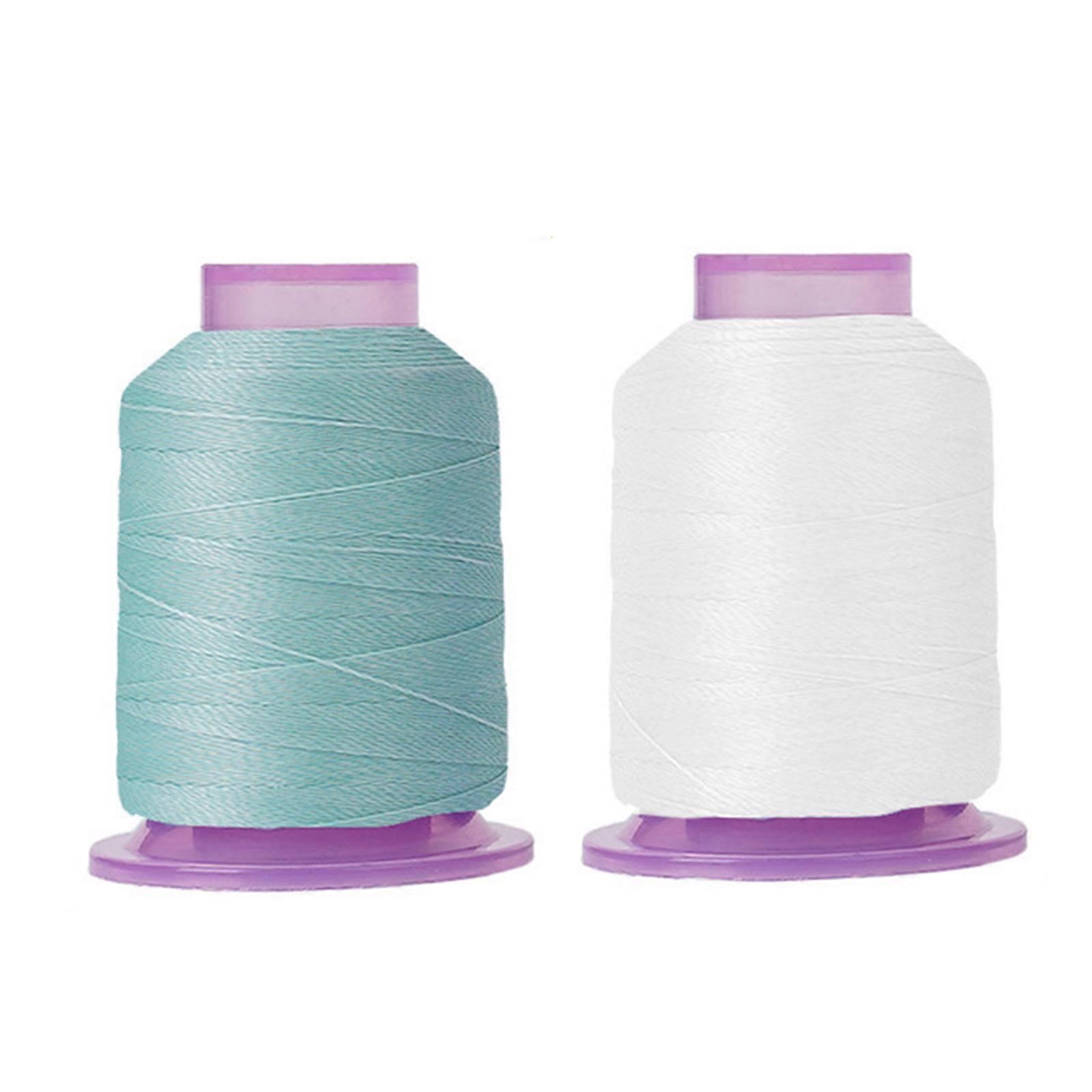 2 Spools Color Changing Yarn Polyester Sewing Thread Night Glowing Thread 550yds Each for Sewing Machine Hand Quilting