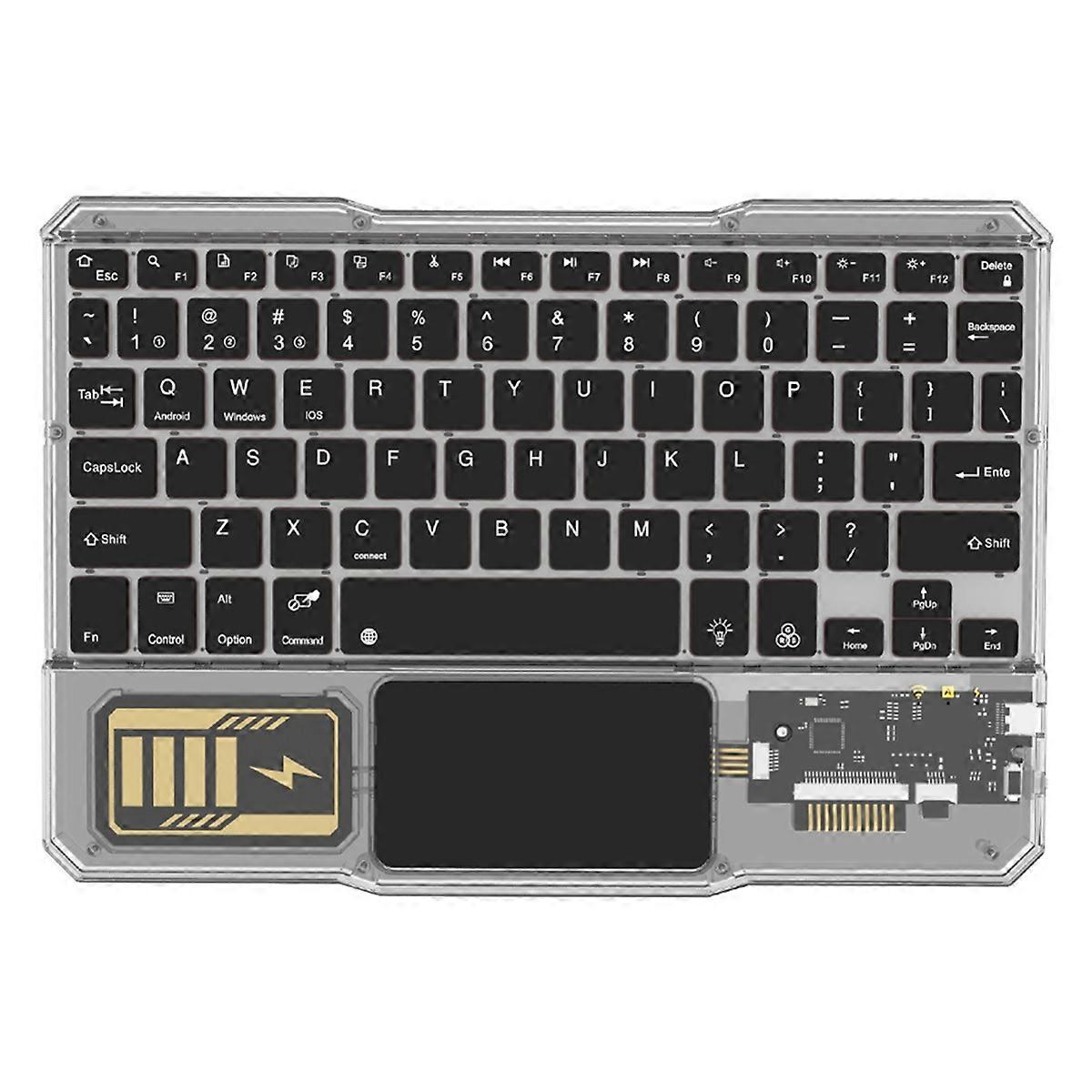 Luminous Wireless Keyboard for Phone PC Tablet Gaming Black