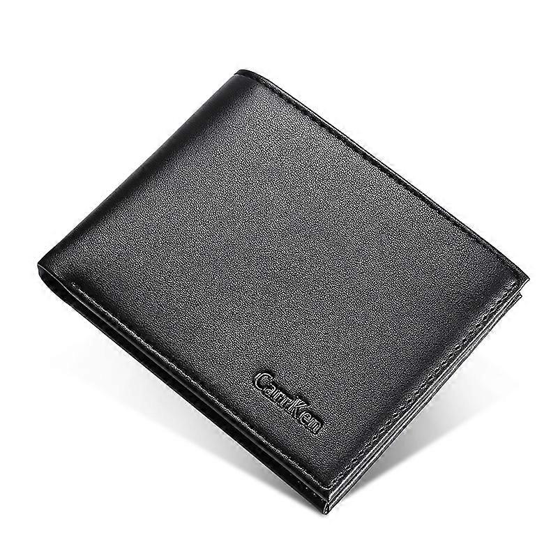 Men's Short Multi-Card Fashion Business Money Clip Multi-Layer Design Multiple Card Slots for Business Trip