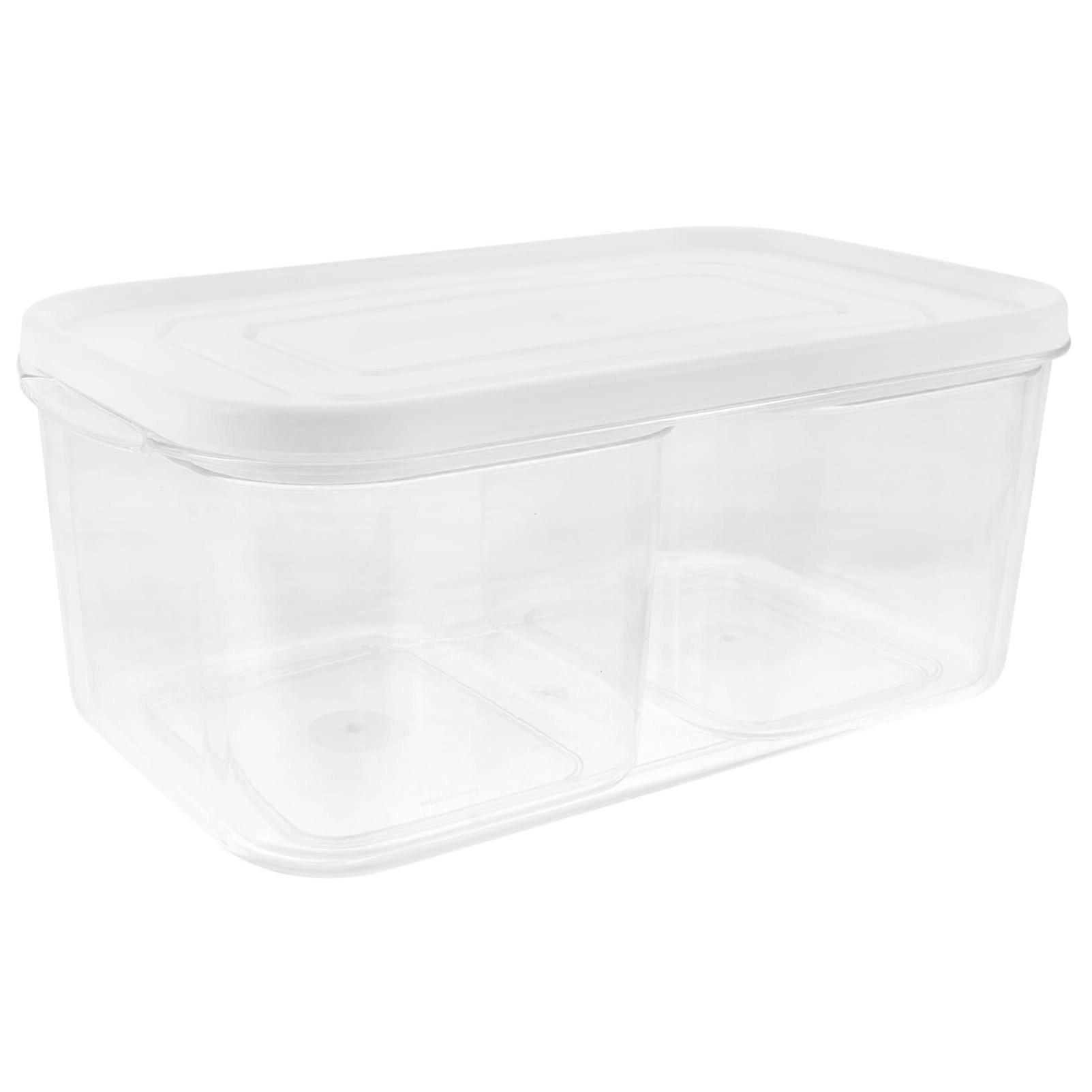 Fruit Storage Containers for Refrigerator - 3 Piece White Multifunctional Storage Boxes with Lids for Fresh Fruits and Vegetables