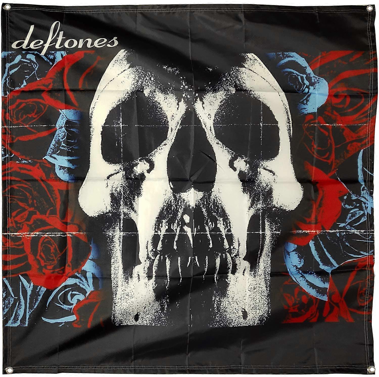 Skull Art Poster Tapestry for Man Cave Banner, 4x4ft