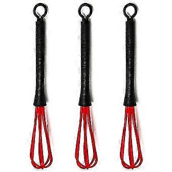 3pcs Plastic Salon Barber Hairdressing Hair Color Dye Cream Kitchen Balloon Whisk Mixer Stirrer Tools
