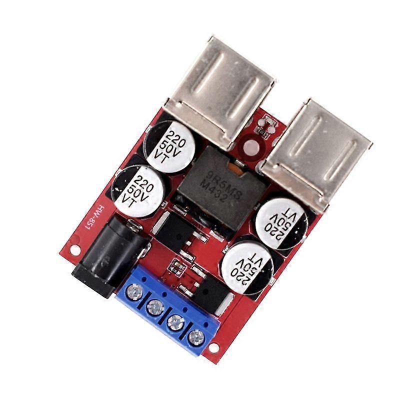 DC-DC Vehicle Charging Board 8V-35V 5V 8A Power Supply Depressurization Module 4 Port USB Output Mo