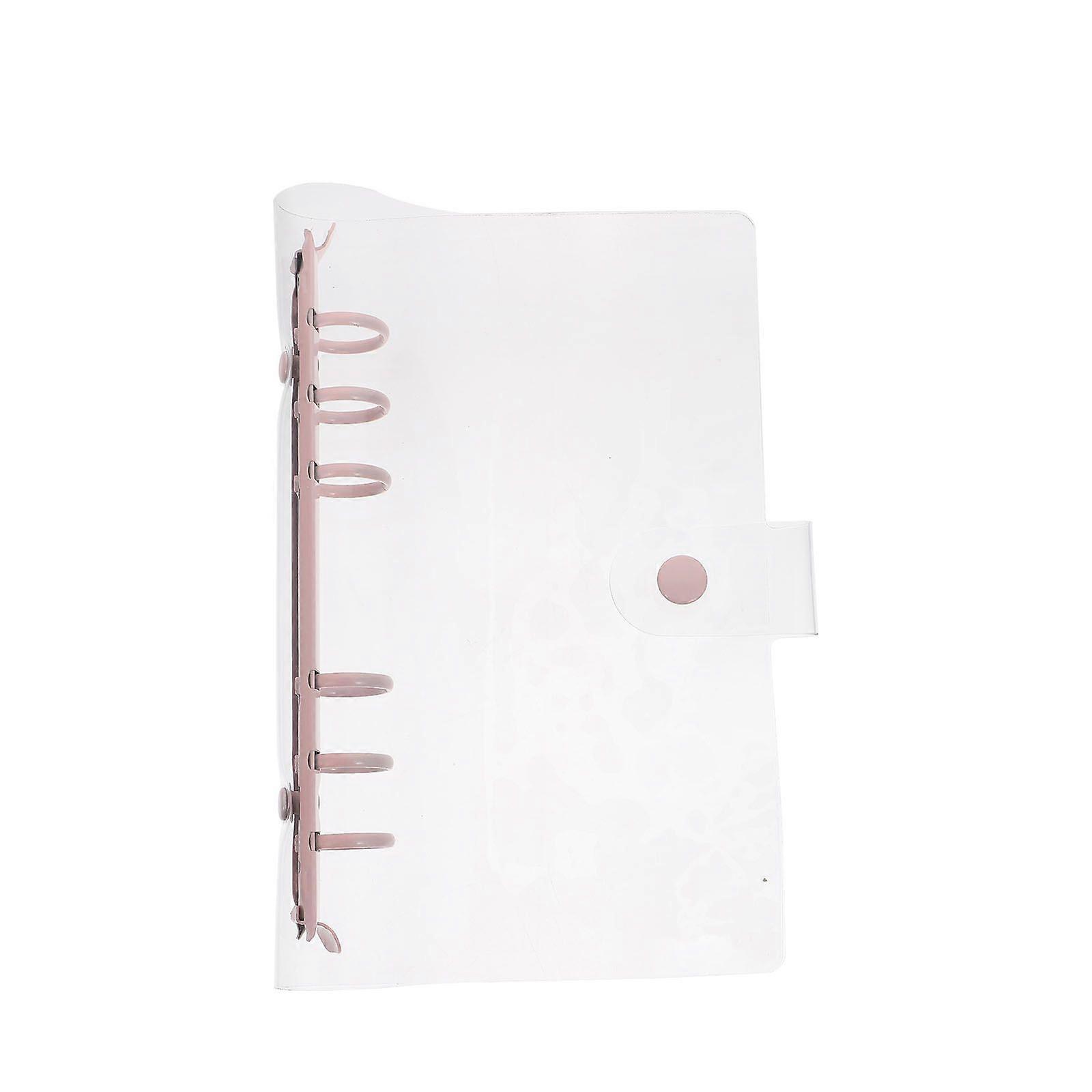 1Pc Practical Transparent PVC Cover Notebook Loose-leaf Scrapbook Notepad