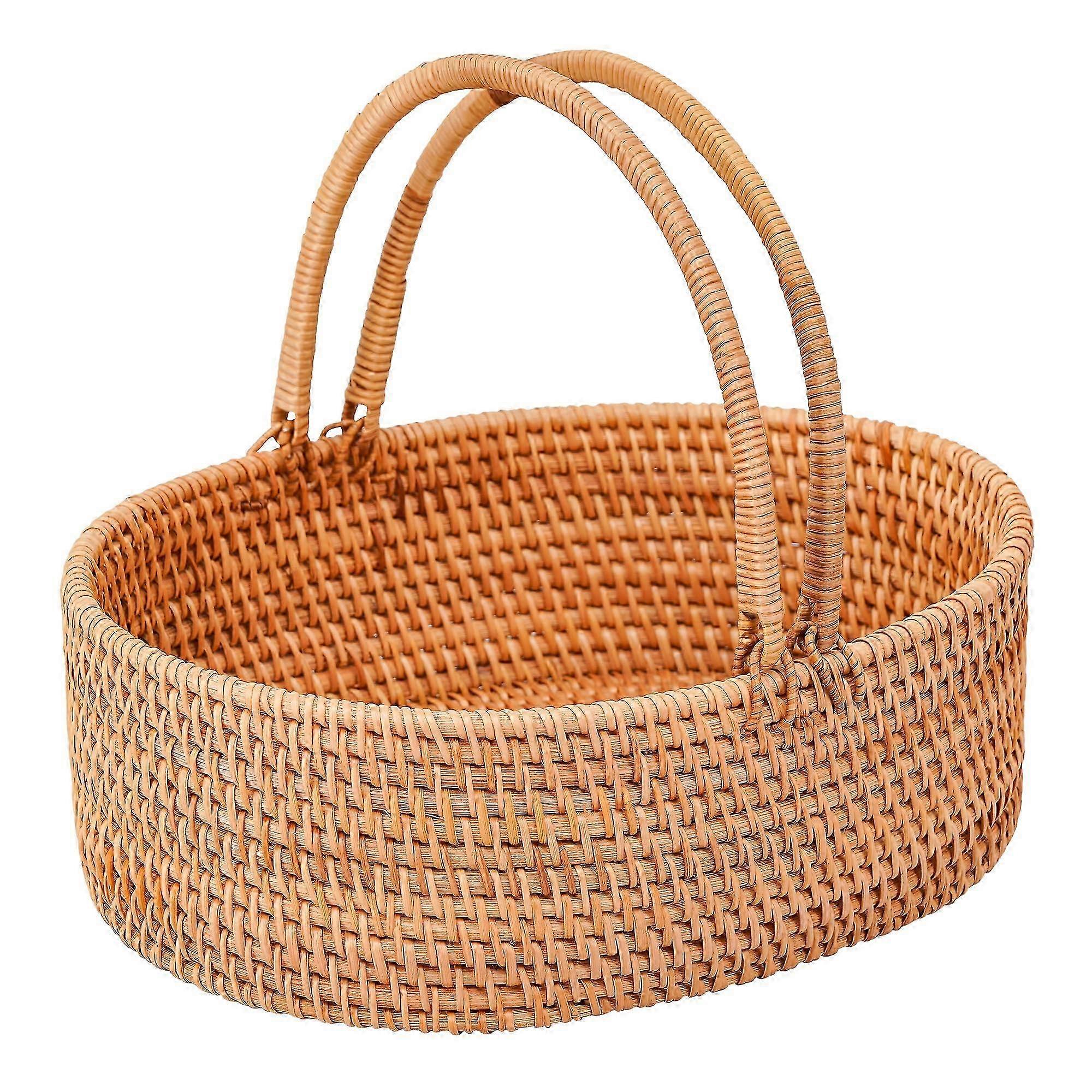 Rattan picnic basket