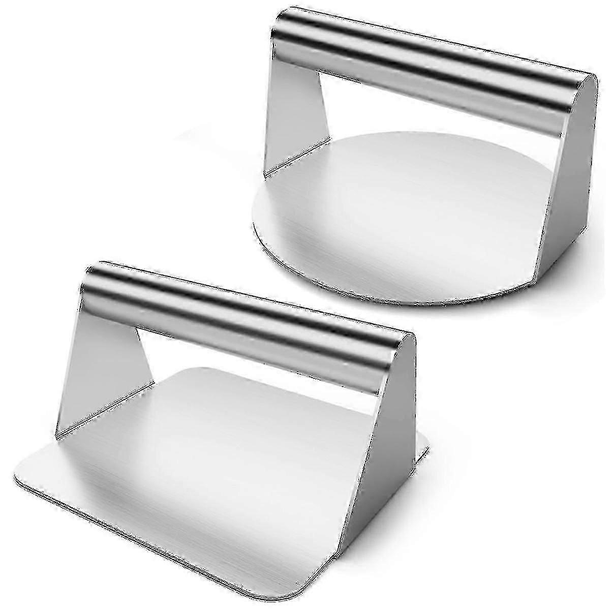 2pcs Burger Press,hamburger Press,5.5inch Round Square Smash Burger Press For Hamburger Smasher T