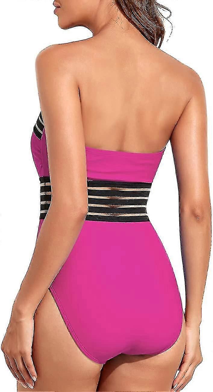 kvinners stroppeløse ett stykke badedrakter magekontroll badetøy