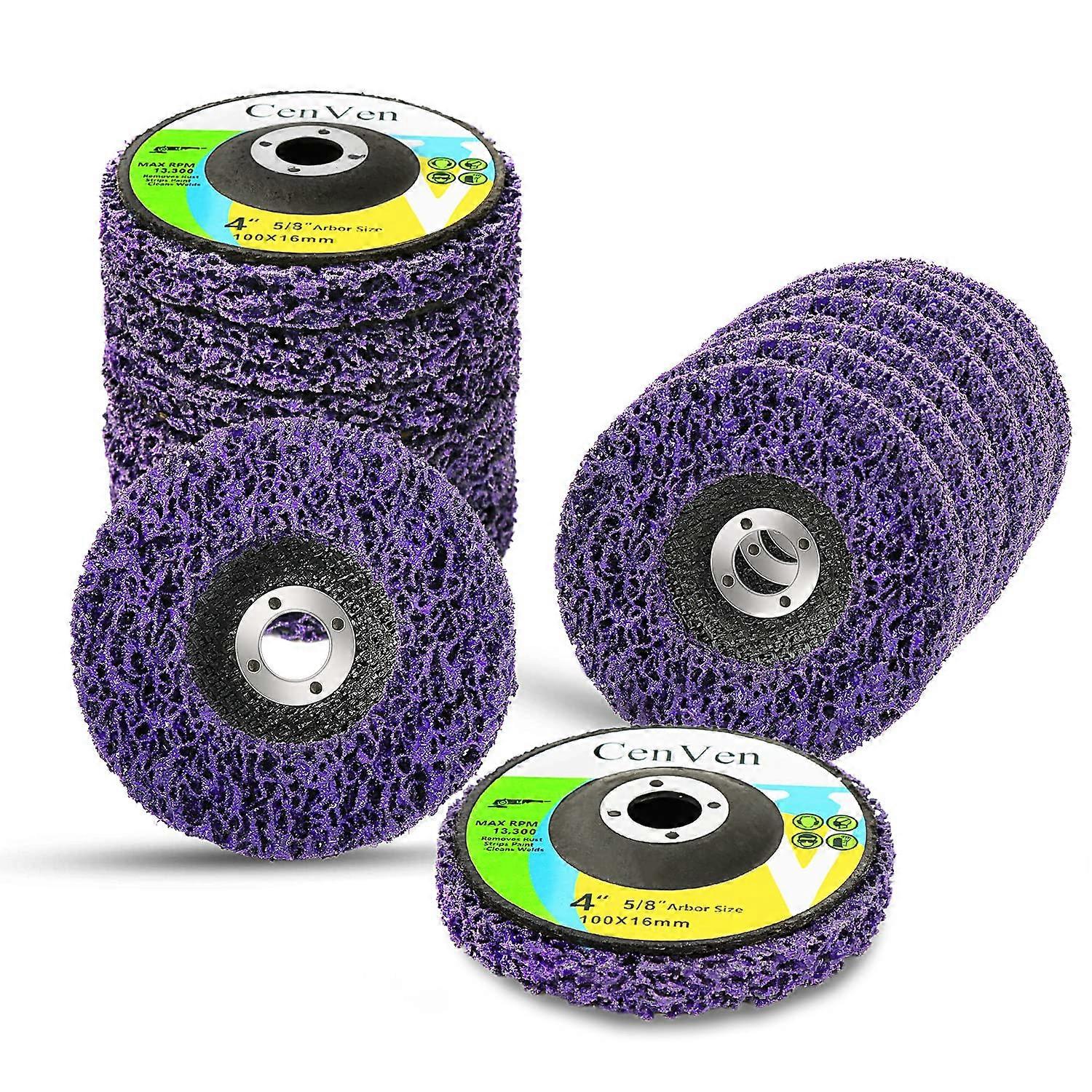 4' Strip Discs Stripping Wheel for Angle Grinder, Poly Strip Disc Wheel Paint Stripper Rust Remover