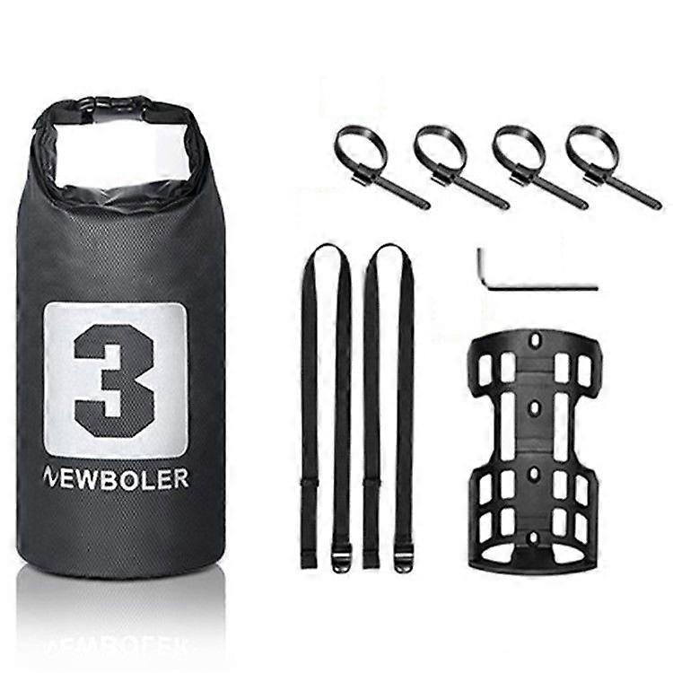 1 Bike Front Fork Pannier Bag (3L) + 1 Front Fork Rack + 2 Adjustable Straps + 4 Fixing Straps