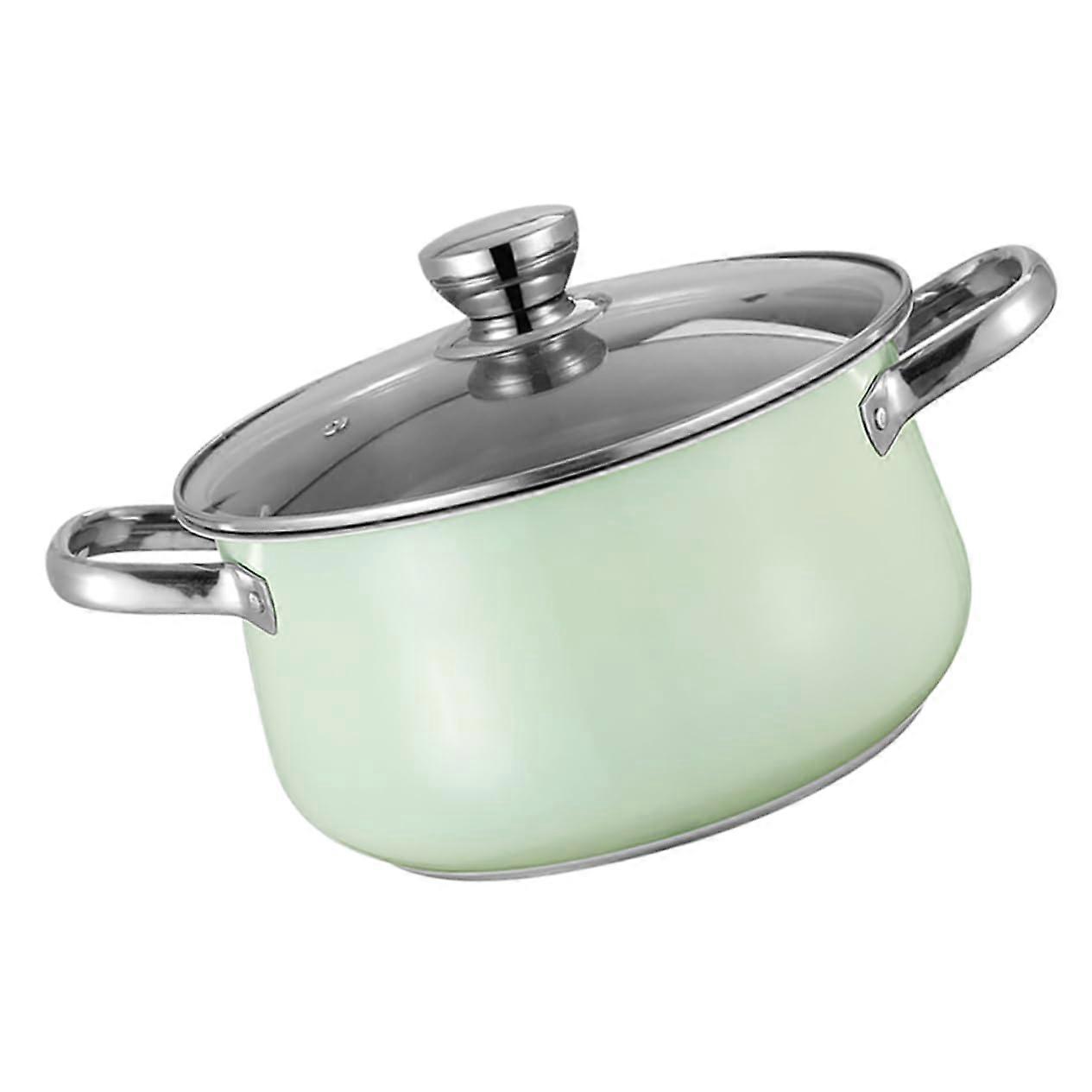 Stock Pot with Double Handles, Large Capacity, Induction Compatible and Multifunctional