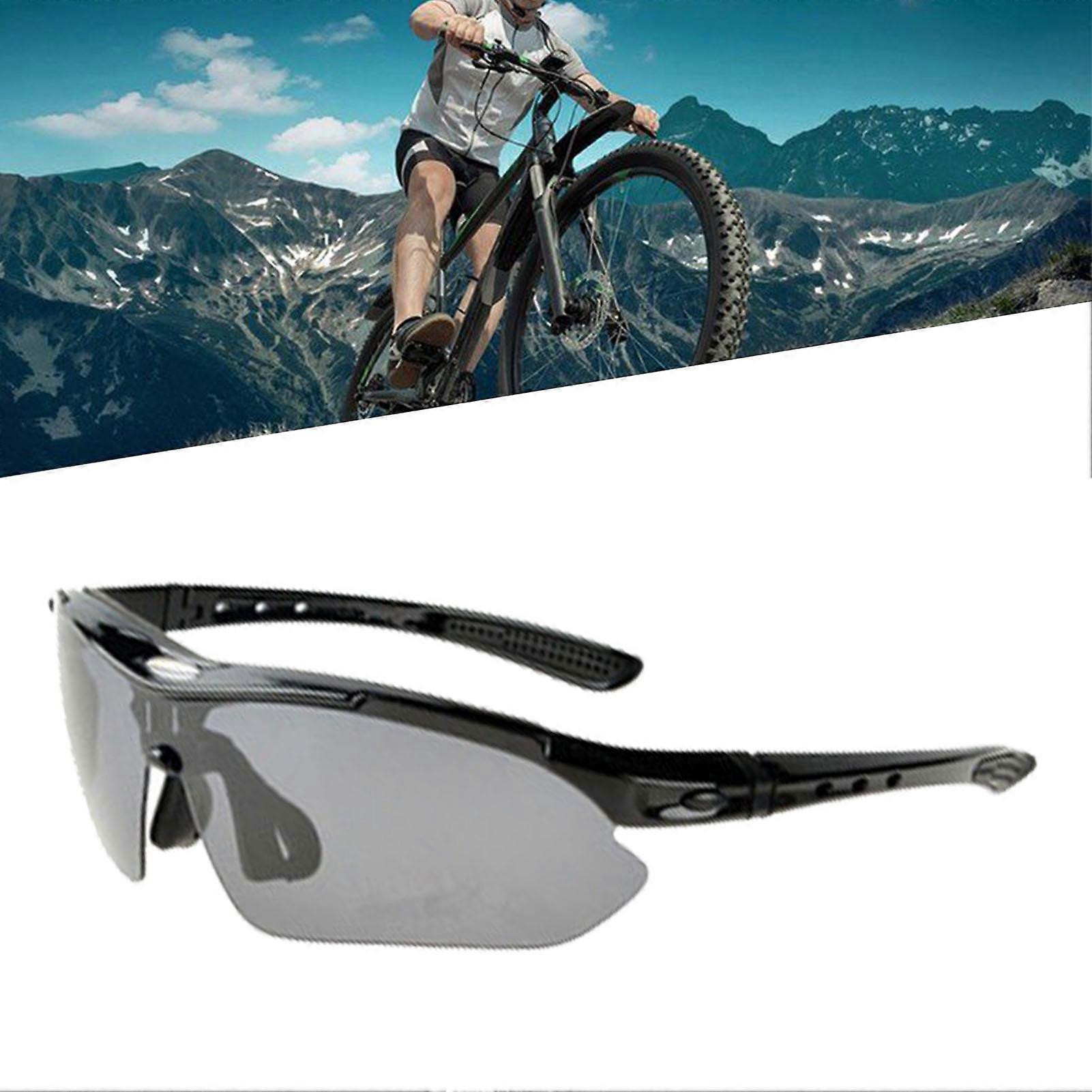 Cycling Sunglasses UV400 PC Frame 4 Replaceable Lenses 155x44mm