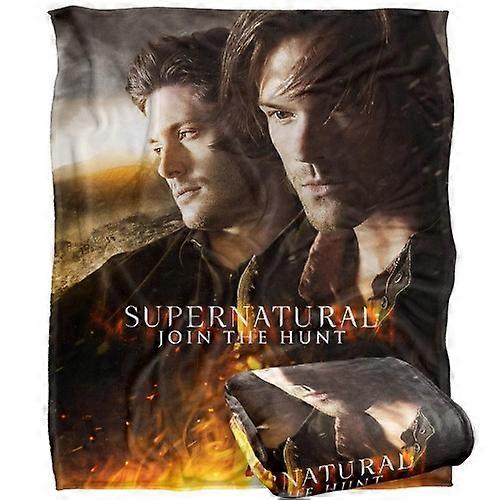 Supernatural Join The Hunt Flames Blanket