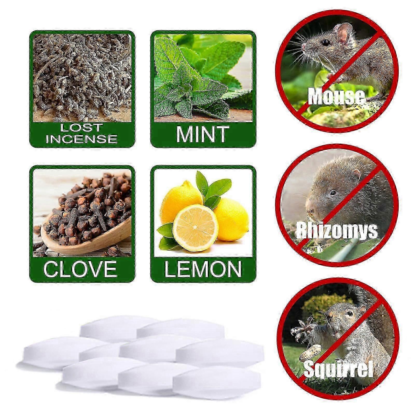 1-5packs απωθητικό τρωκτικών έλαιο μέντας για να απωθεί ποντίκια και αρουραίους και άλλα τρωκτικά, απωθητικό ποντικιών για το αγρόκτημα στο σπίτι
