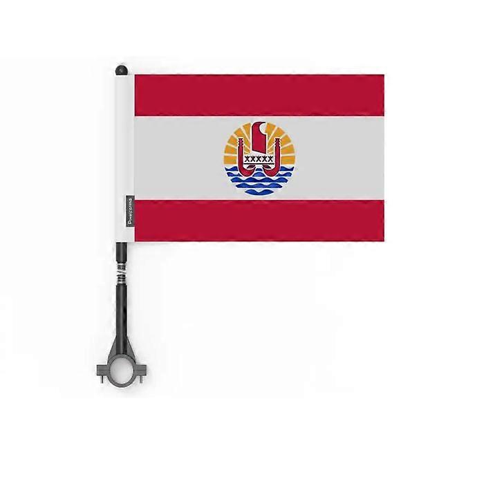 French Polynesia Bike Flag in Polyester – 14 x 21 cm – Cycling Flag – 5 pieces