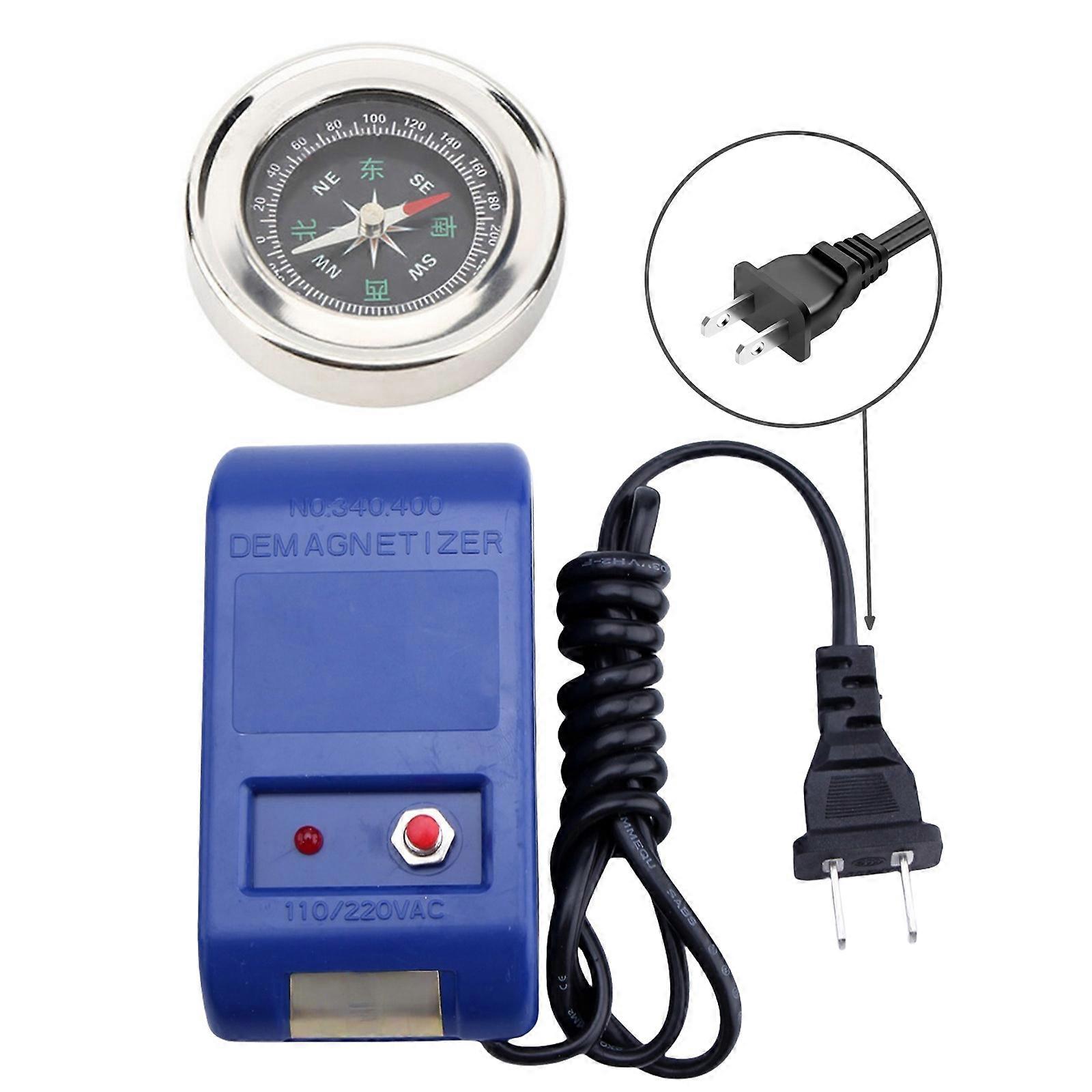 Electrical Watch Degausser With Compass For Demagnetizing Mechanical Timepiece Components