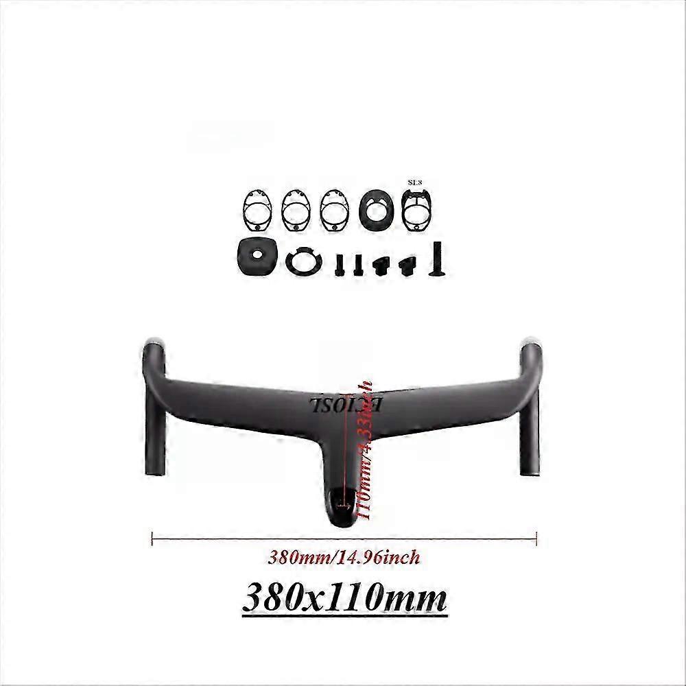 Sl8 Road Carbo Handlebar Carbon Stem Roval Internal Cable Routing Road Bicycle Handlebar Cockpit Di2 Color Changing Laser