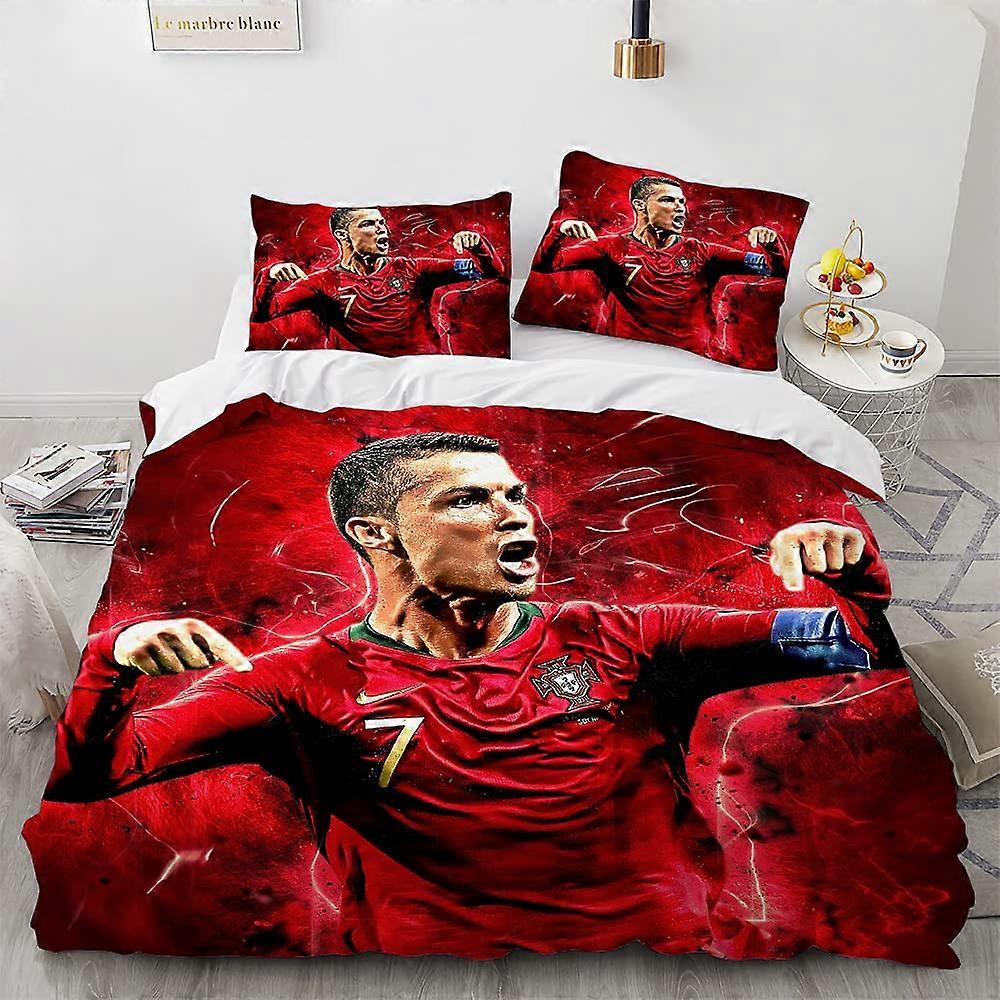 Football Star Bed Linen 135x200cm Cover Duvet Set 2Piece (C8)