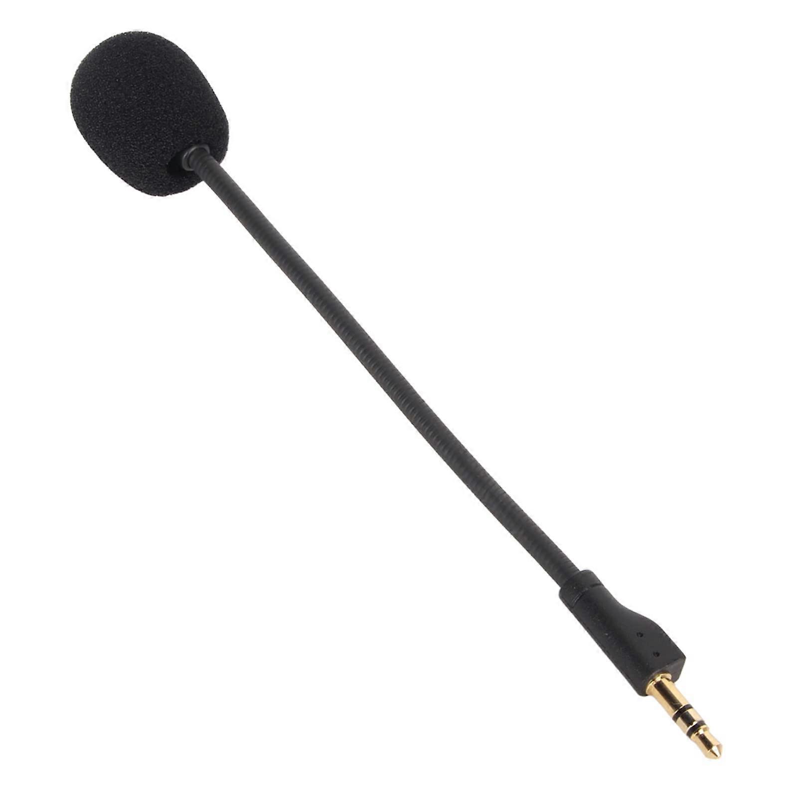 Gaming Microphone Replacement 3.5mm Rotatable Gold-Plated Plug Flexible Detachable Mic for Logitech G Pro X