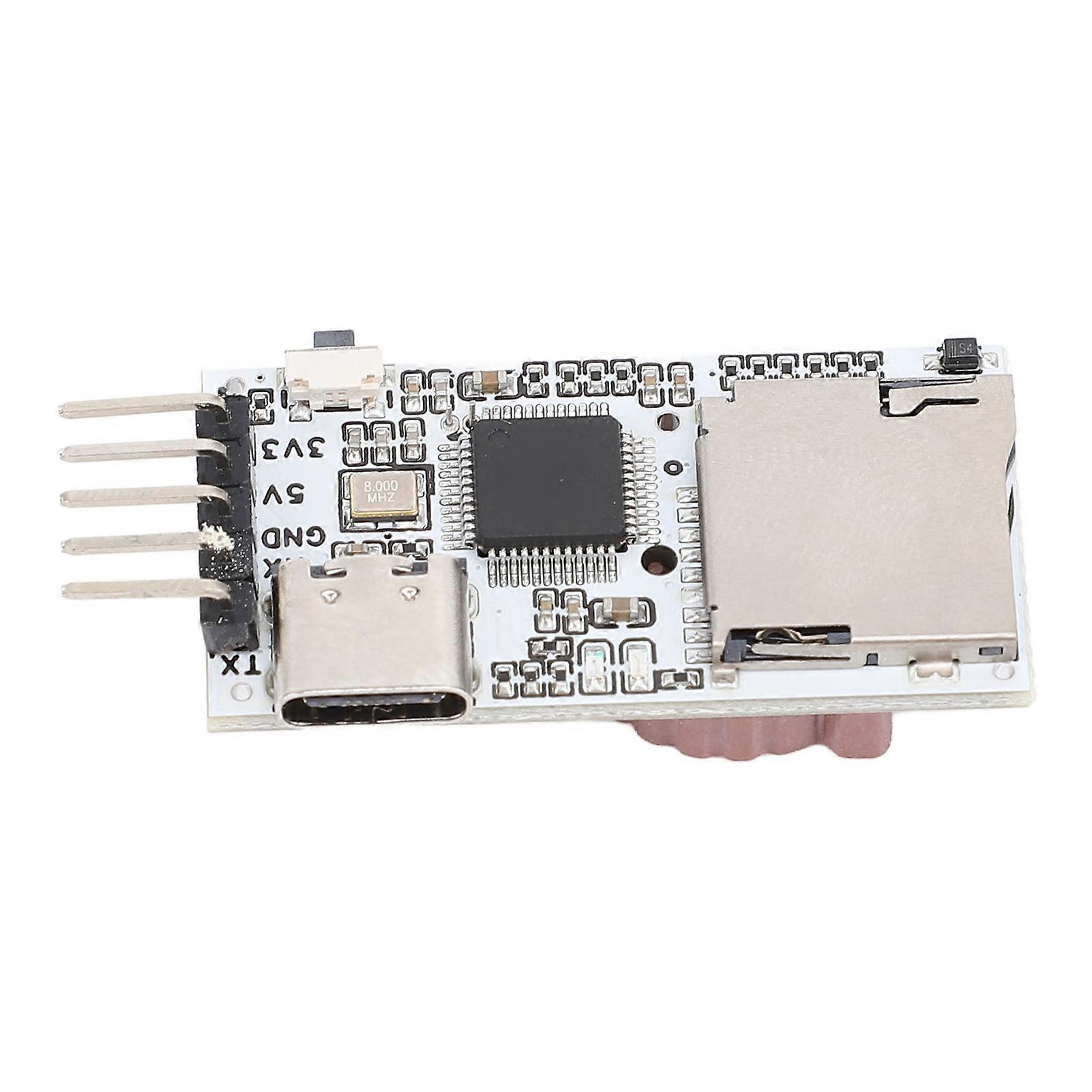 TTL to Small Memory Card Reader Module Type C UART Adapter for RasPi Data Logging