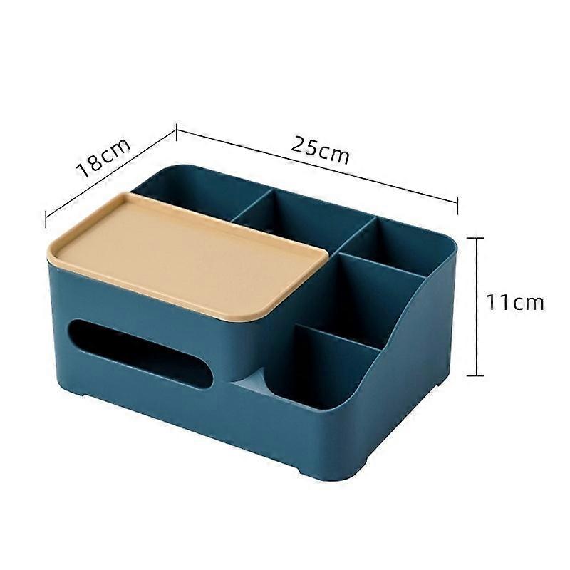 Multifunction Tissue Box Remote Holder Dispenser Makeups Organizer//L
