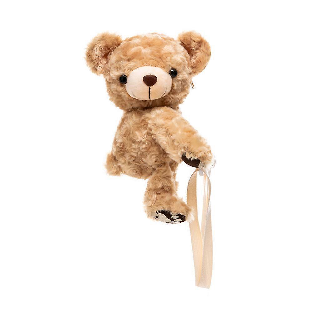 Cartoon Bear Single Shoulder Bag for Versatile Messenger Use, Smooth Zipper Design for Daily, Shopping, and Travel Essentials