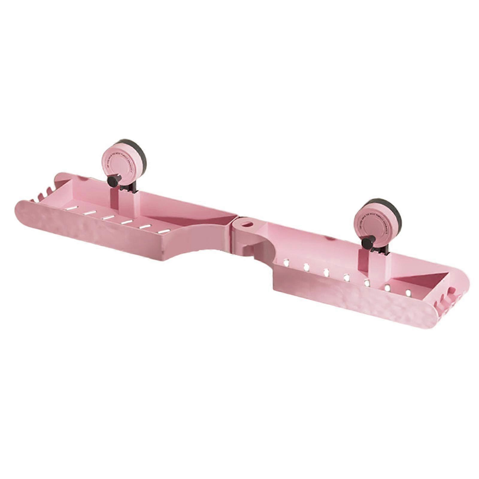 Bathroom Storage Shelf Drain Shelf Multipurpose Space Saving Elegant No Drill