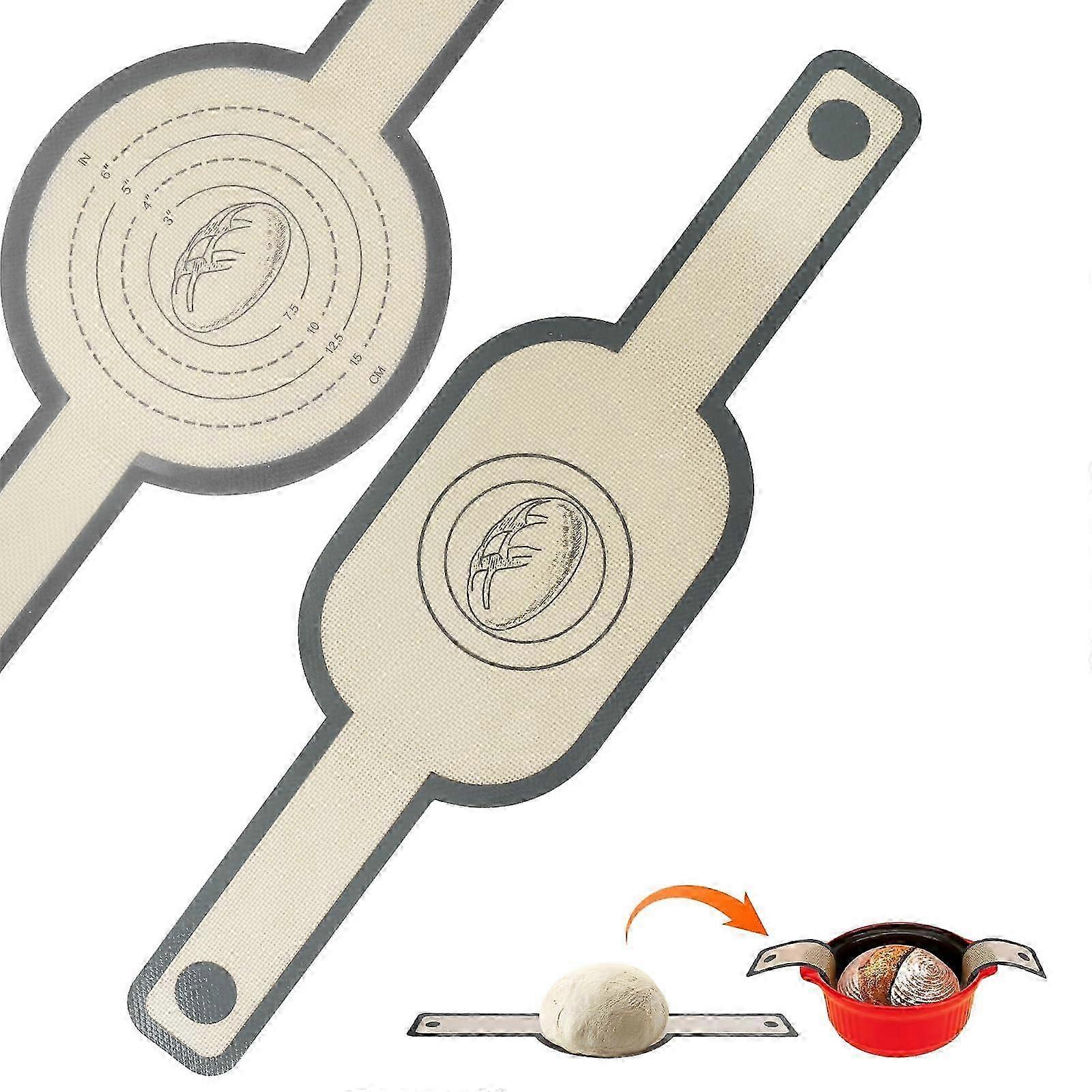 2025 Silicone Sourdough Bread Sling - Non-Stick Baking Mats with Handles
