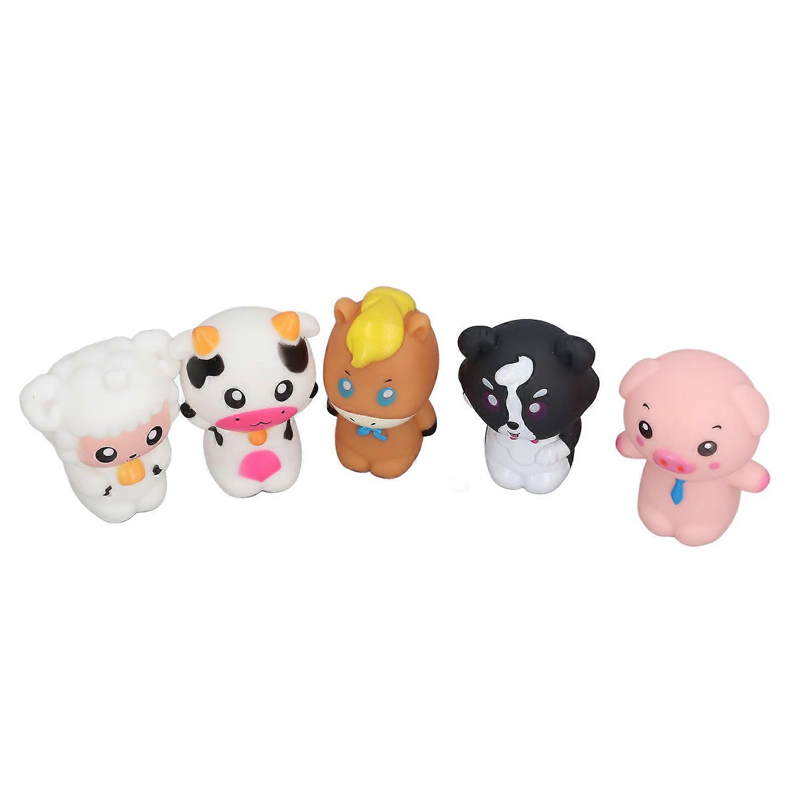 Animals Finger Puppet Set Playing Teaching Interactive Finger Puppets Bedtime Story Toy for Storytelling C 