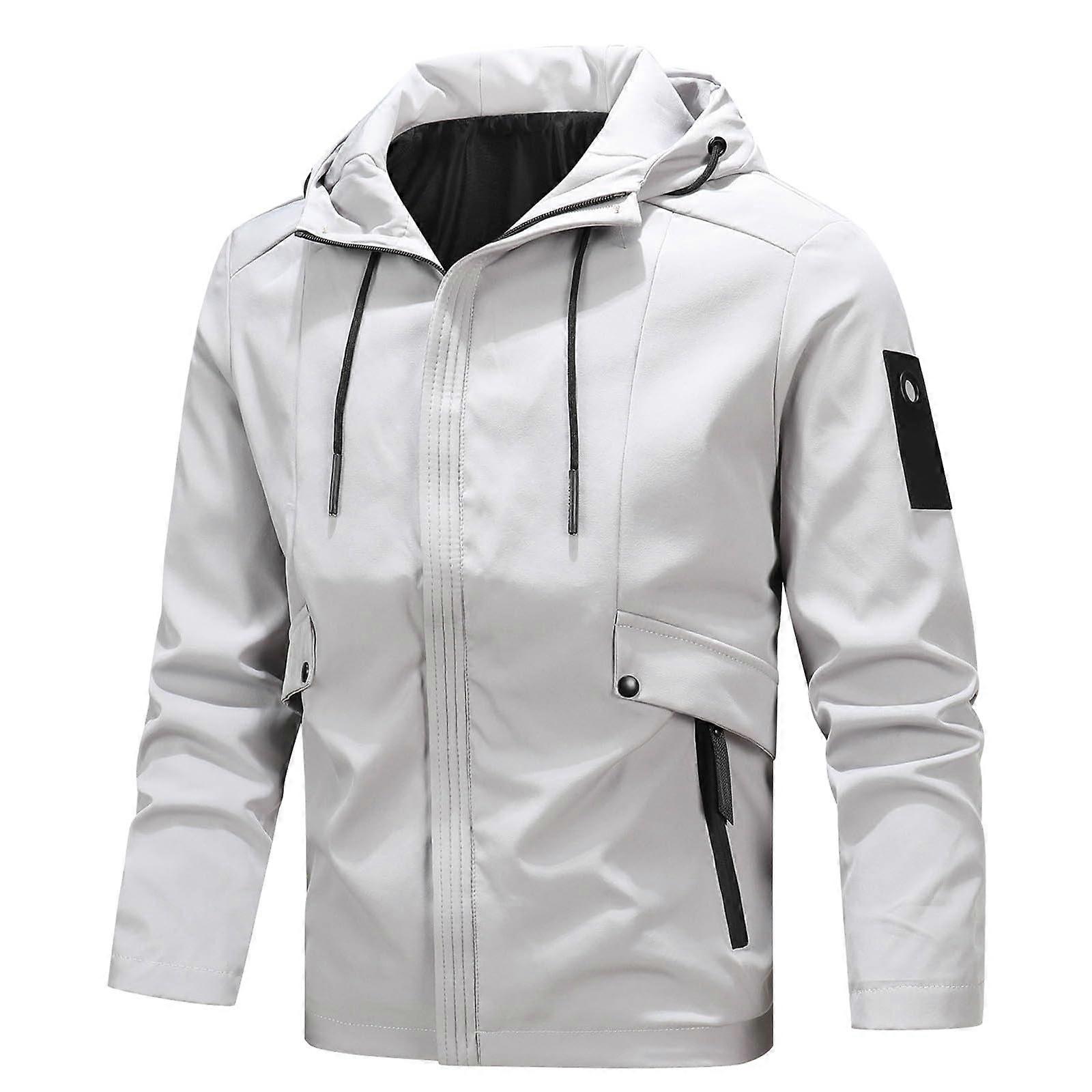 Men's Winter Softshell Jacket Colourful A4White XL