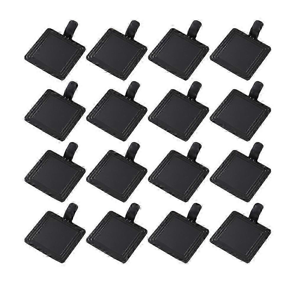 100stk sort firkantet mousse bundplader 7,5x7,5 cm til kage dessert bryllup fødselsdag