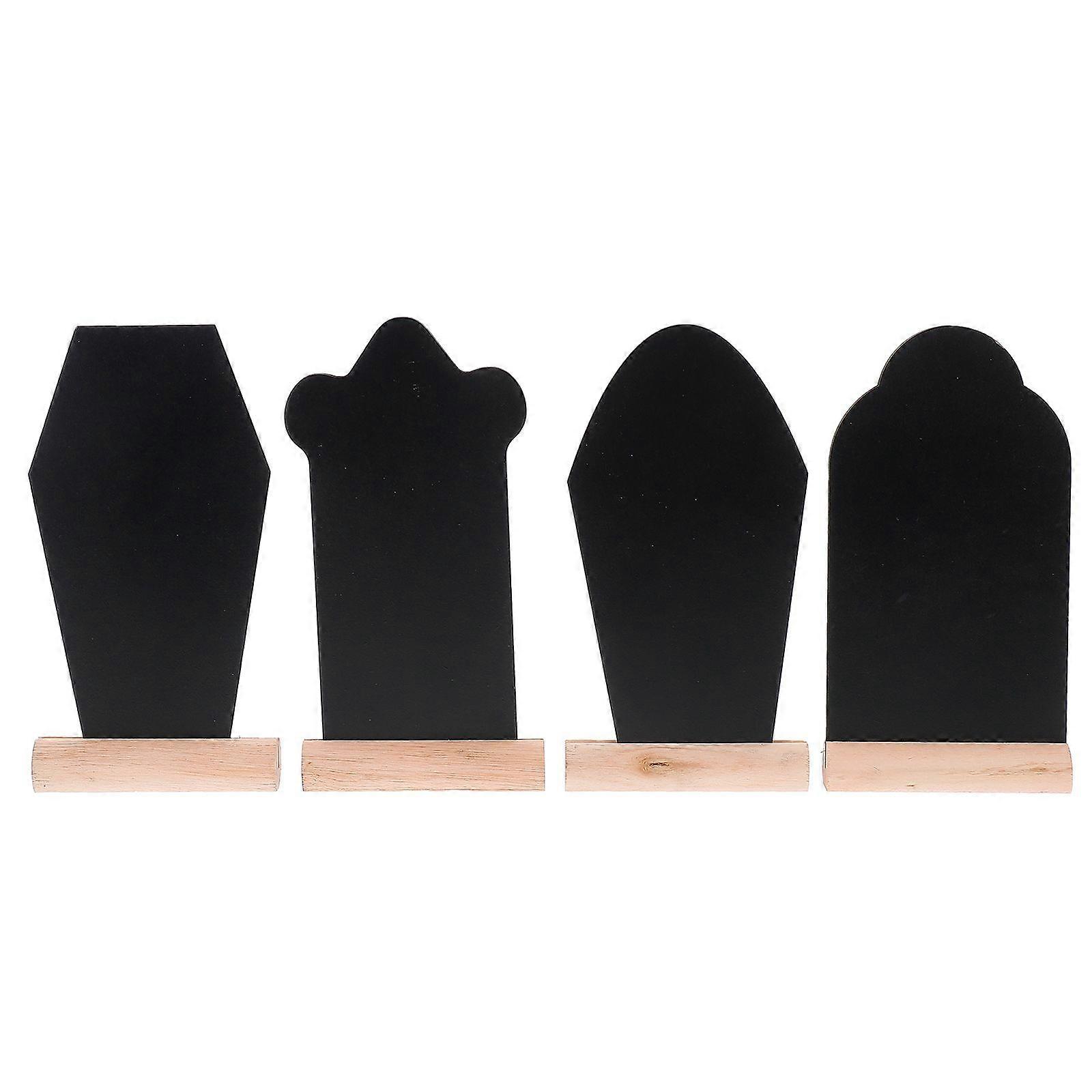 4PCS Bara Bacheca Lapide Forma Lavagne Pasqua Lapidi Segni