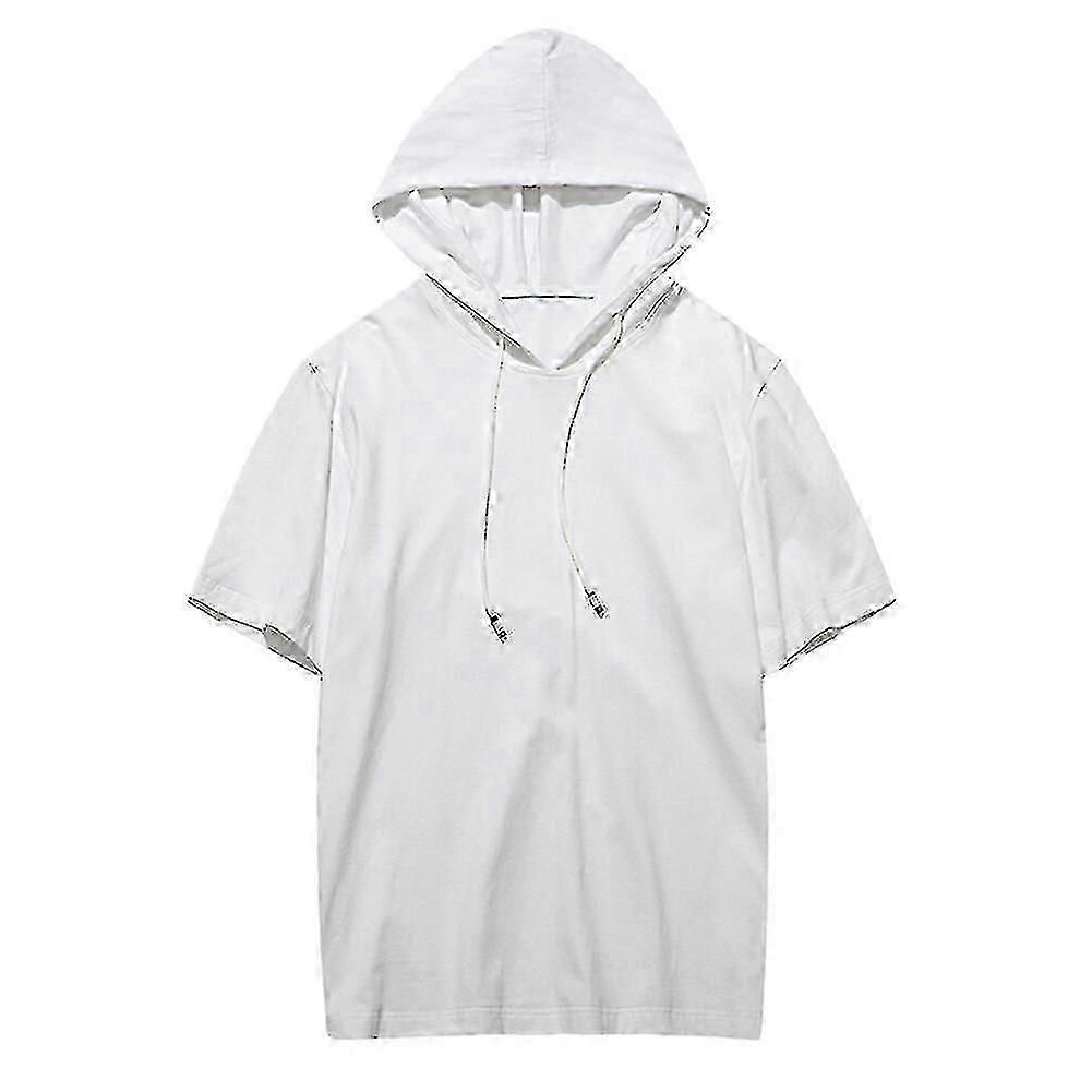 Herren Kurzarm Pullover Capuche Sweatshirt vxz