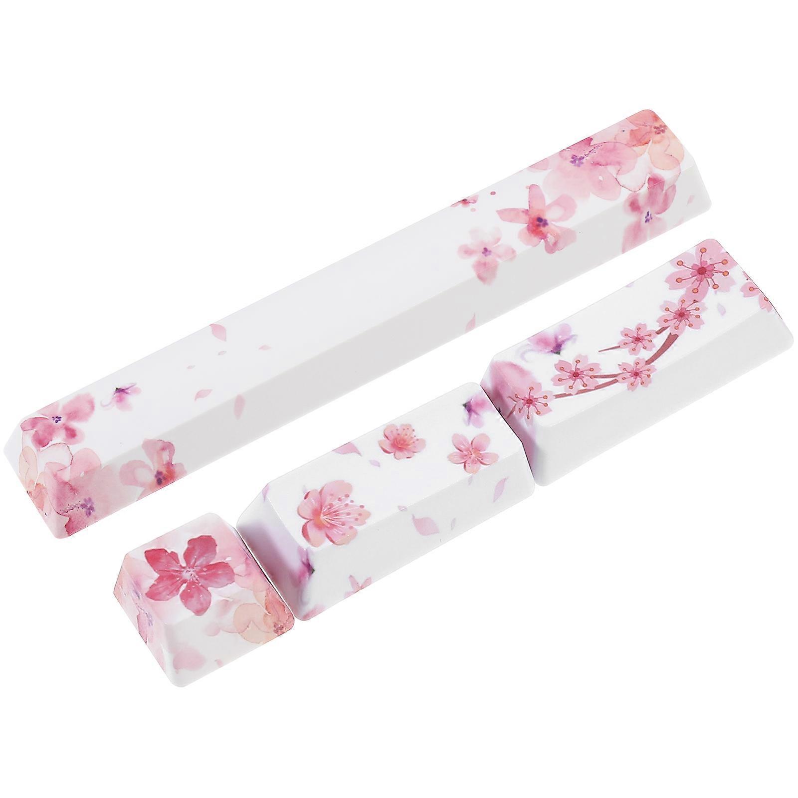 Replace Keyboard Caps Heat Sublimation Typist Pink Plastic Small and 4Pcs