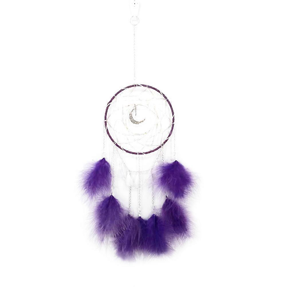 Simple Dreamcatcher Decor Moon Shape Hollow Design Interior Decor 1Pcs