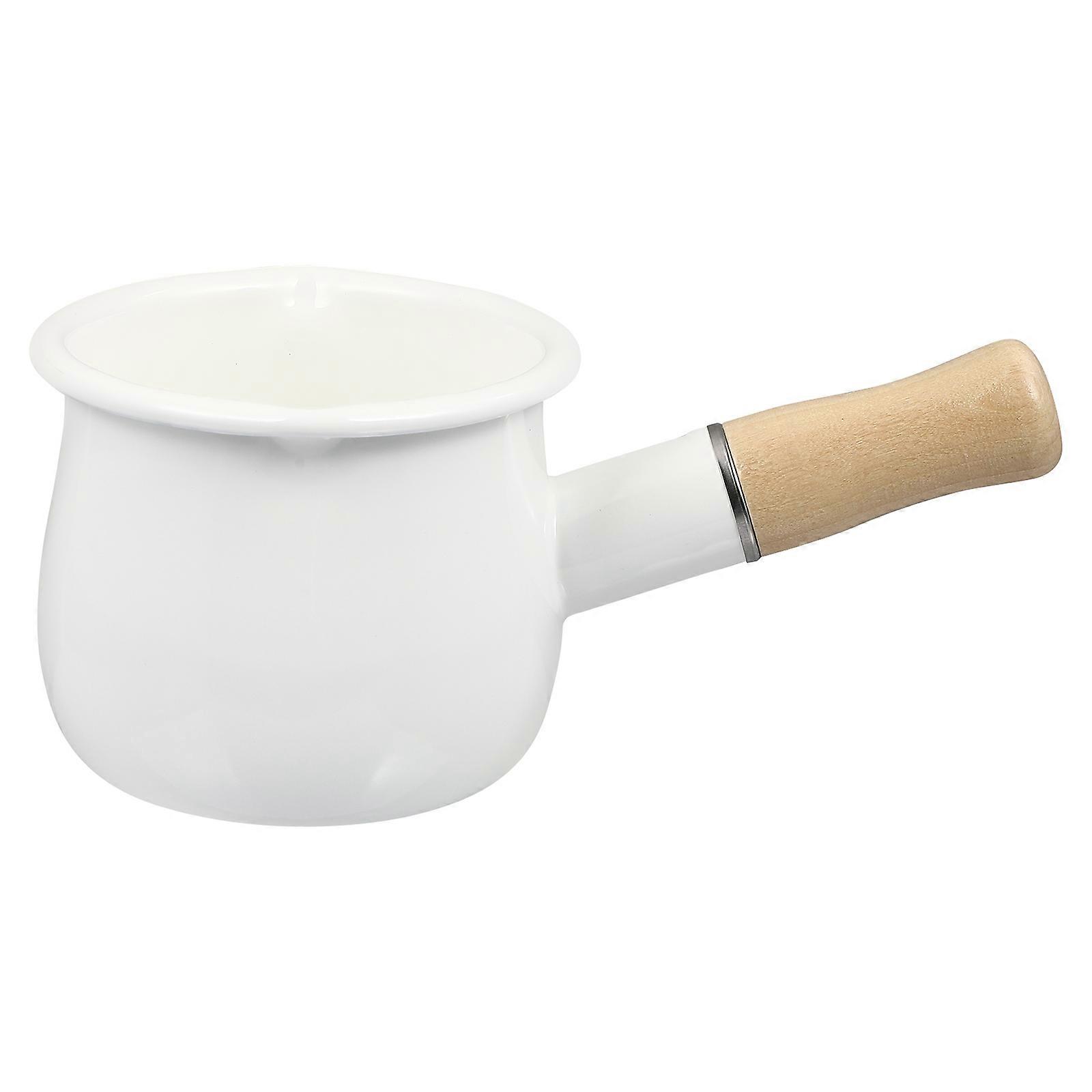 Cooking Pots Enamel Japanese Pot Home Cooking Round Thick Wood 19.00X10.50X8.50CM Noodle Cooking 1Pc