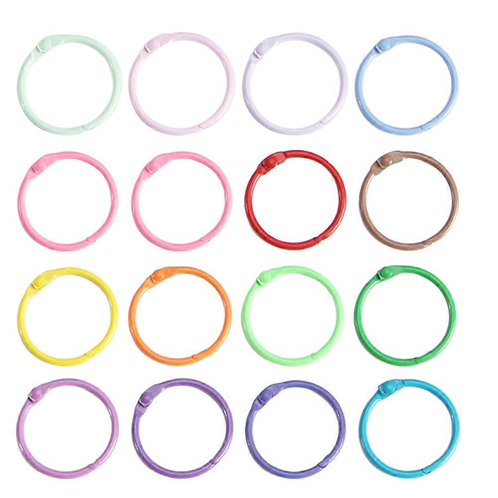 Reusable Metal Book Rings For Office Work Fine Craftsmanship 3.00X3.00X0.50cm Binding Papers 60Pcs