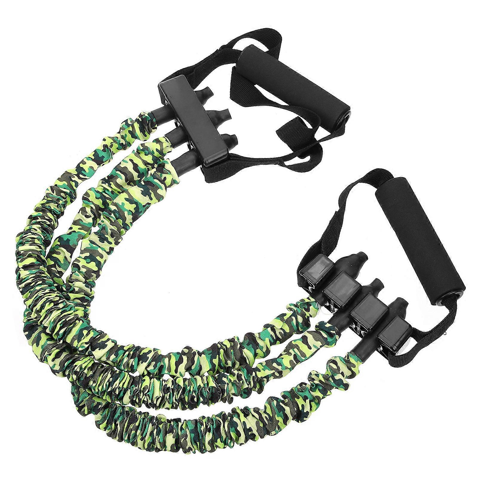 Durable Multi Function Resistance Rope for Strength Training, Yoga, Rehabilitation, and Bodybuilding – Camouflage Green