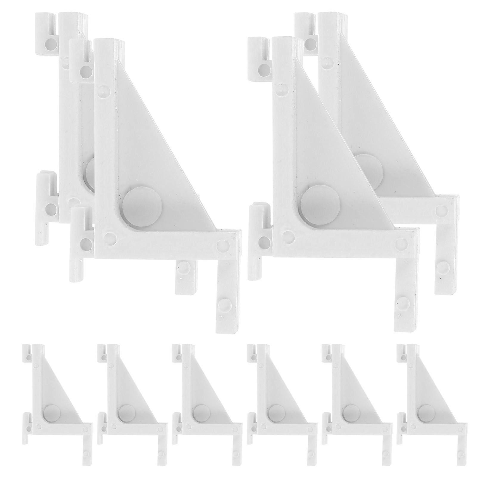 Freezer Shelf Fixing Bracket Freezer Clamp Shelf Clip For Homeowners Cold Storage 4.50X2.50X1.50CM Adjustable Length 10Pcs