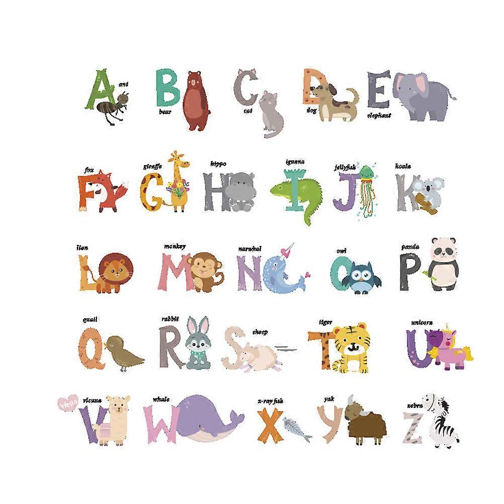 Lettering Stickers Colorful Wall Decoration For Smooth Surfaces 90X30CM PVC Waterproof 1Pack