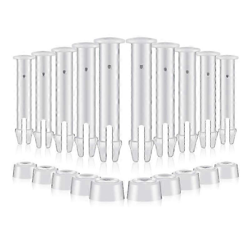 30 Pcs Pool Connector Pins Replacement Plastic Pool Pins with 30 Pcs Pool Seals for 10-12 Ft Metal