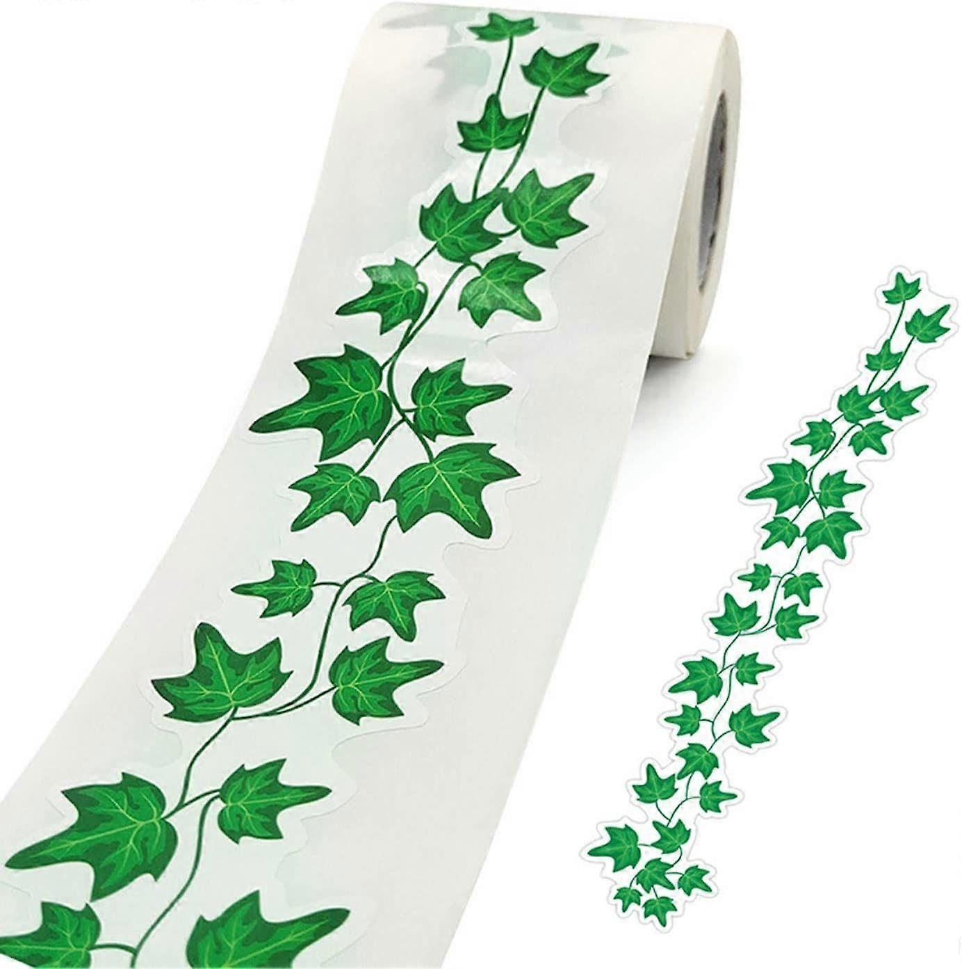 45 قطعة أوراق خضراء تقليم حدود السبورة ، 48.75 قدم أوراق خضراء ملصقات ذاتية اللصق ، 13x2.7IN أوراق خضراء ملصق حدود النشرة للفصل المدرسي