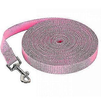 50m Haustier Hundeleine, Outdoor Fährtenteine für große Hunde EGT-50m*2cm-rosa