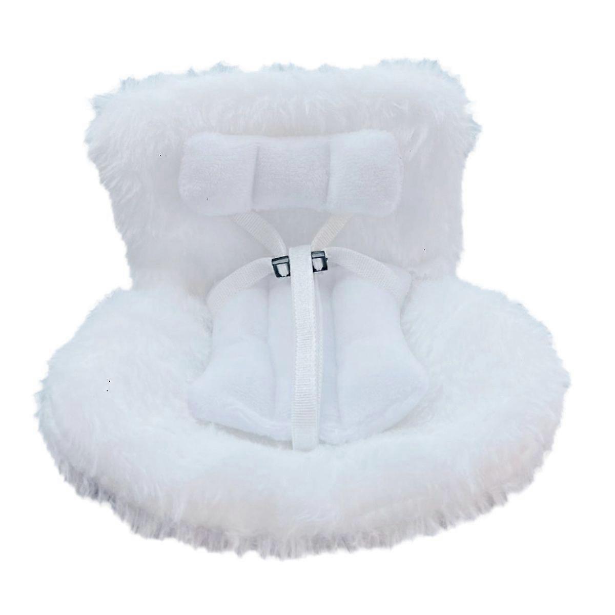 Turvaistuin, auton tuuletusaukon turvaistuin, auton koristeluun ja esittelyyn, sopii 17 cm nukeille, söpö ja toiminnallinen autokoriste faneille ja Doll Colle