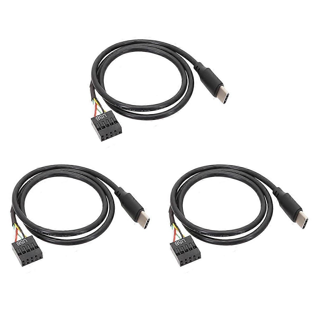 USB 9Pin to USB Type C Cable for Computer Motherboard to USBC Secondary Screen PC LCD Screen 9Pin US