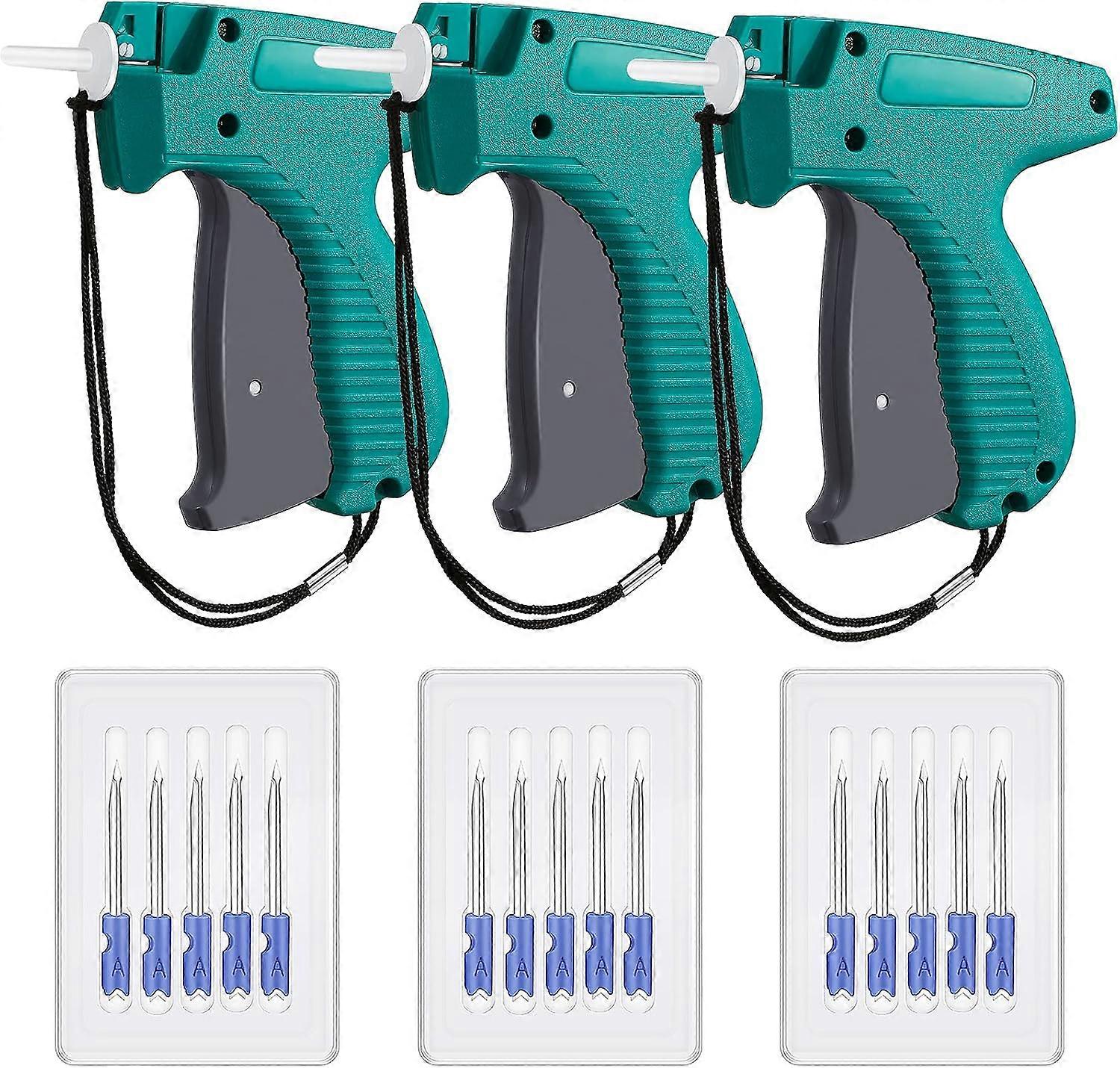 3 Pcs Clothing Labeling Applicator Clothing Label Fastener Label Tagging Machine with 15 Steel Needles