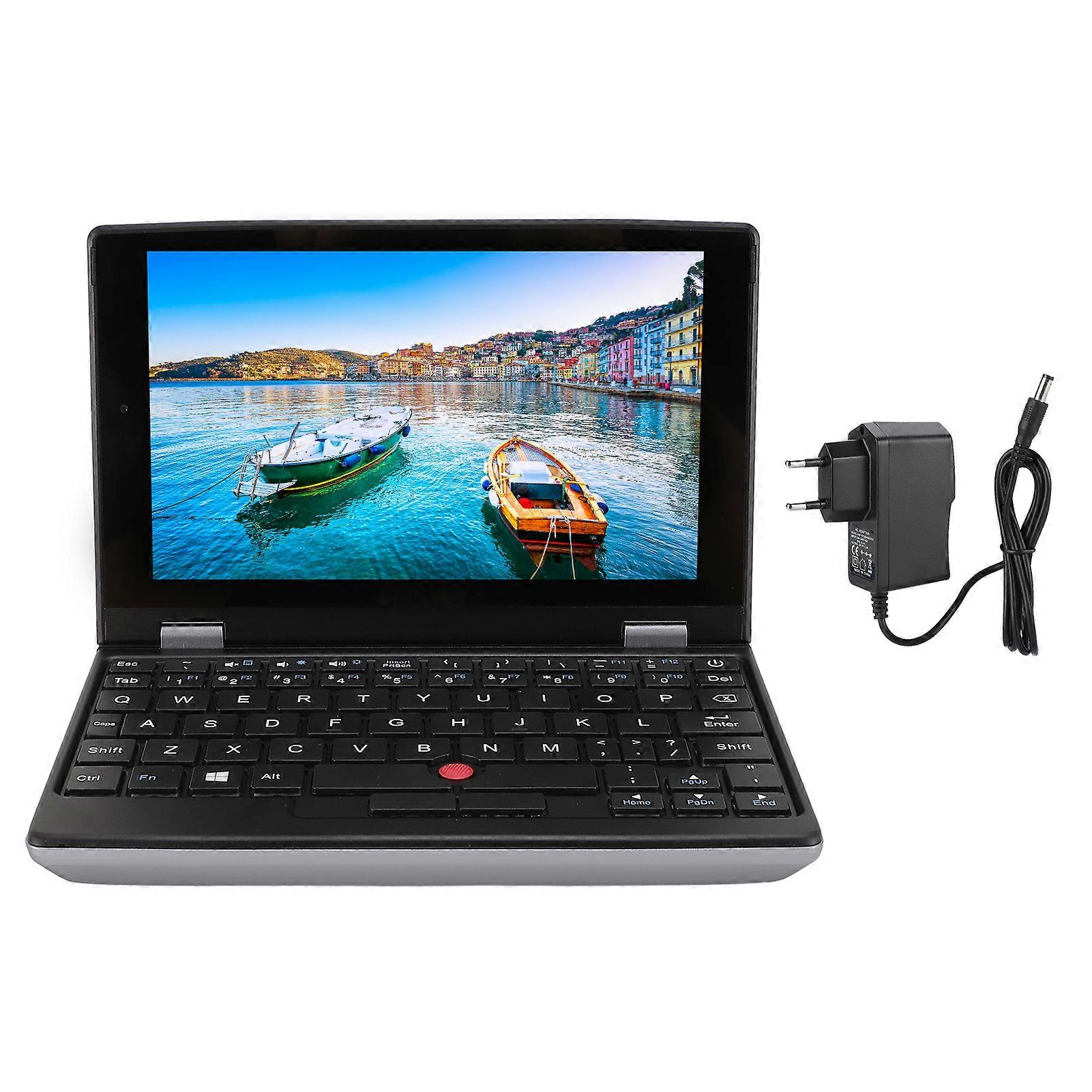7 inch Laptop, 12GB + 256GB SSD, Large Capacity, USB 3.0, 2MP HD Front Camera, Touchscreen, EU Plug