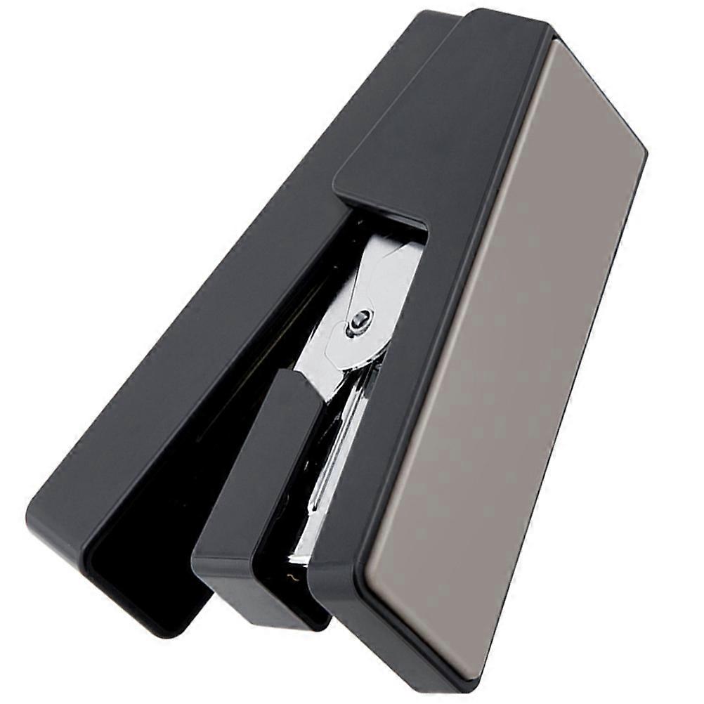 Desktop Stapler Metal Desk Accessory Binding Compact Design Black 12.20x4.30x3.90cm Automatic Spring Back 1Pcs
