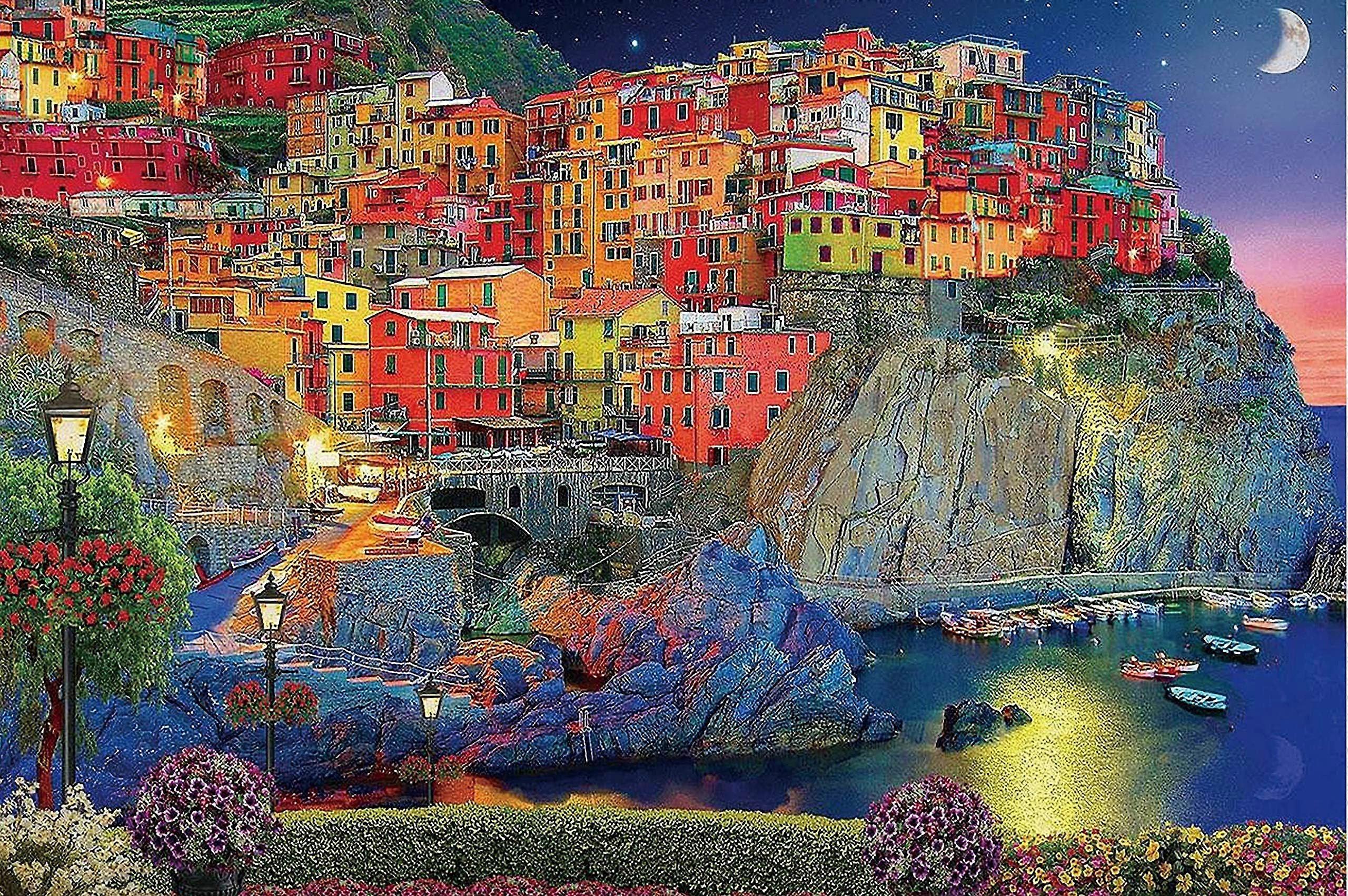 チンクエテッレパズルイタリアペーパーパズル1000ピースジグソーパズルキッズ大人スタイル266