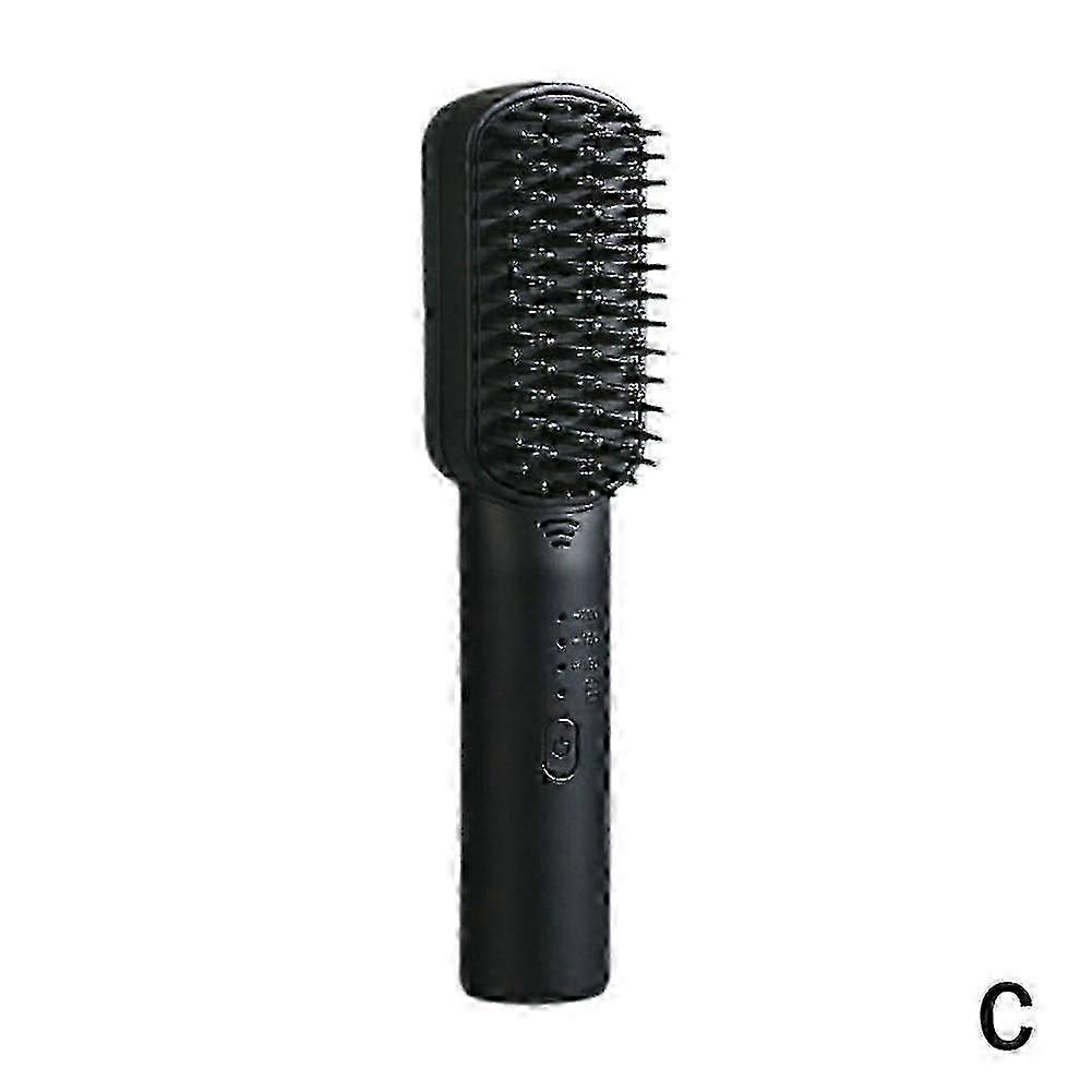Portable Wireless Hair Straightening Brush Comb with Anti-Scald Technology for Safe and Easy Styling