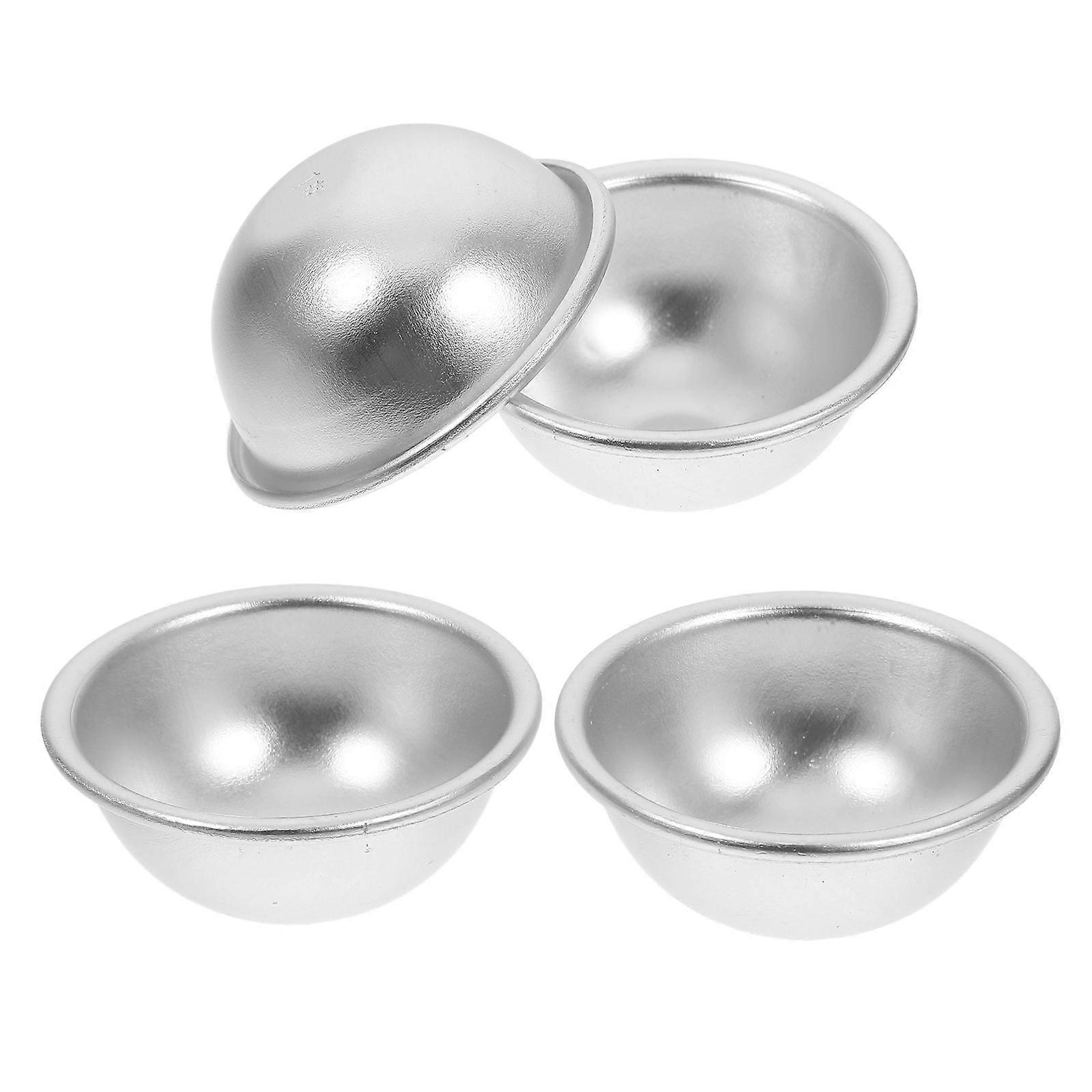 Spherical Cake Mould Aluminum Hemisphere Pans Bath Making Baking Tools Silver 45x2CM